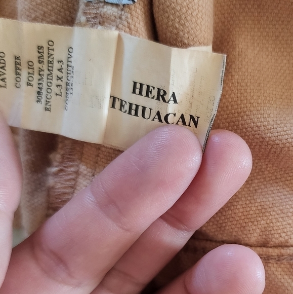 Etica Cropped Sloane Military Jacket Coffee color size small - Picture 4 of 9